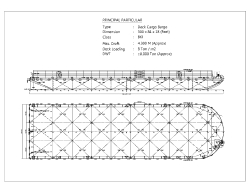 ±8000 DWT - Deck Cargo Barge Principal Particular